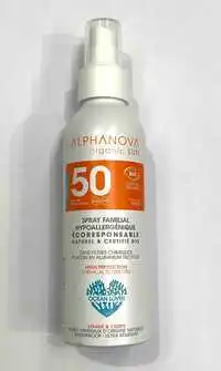 ALPHANOVA - Spray familial 50 fps haute protection