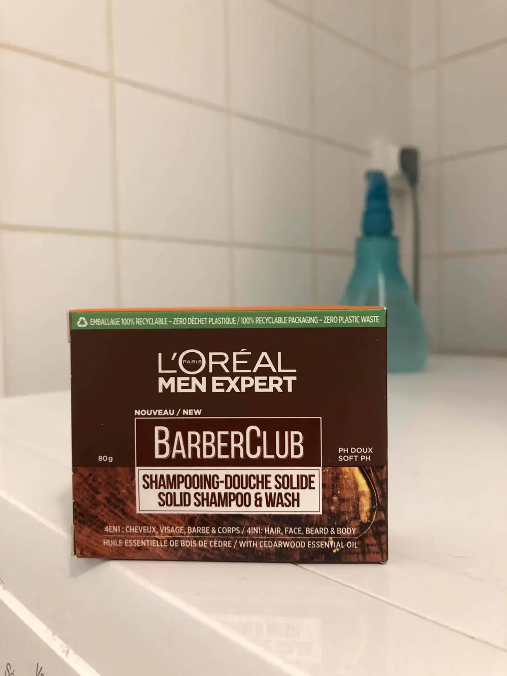 L'ORÉAL PARIS - Men expert Barber club - Shampooing-douche solide 4 en 1