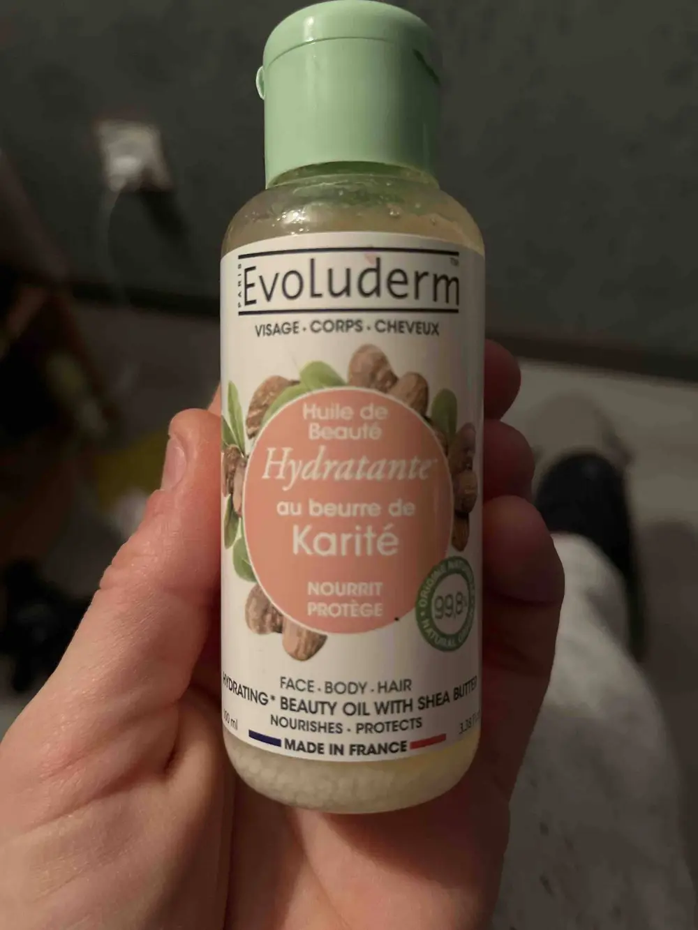 EVOLUDERM - Huile de beauté hydratante au beurre de karité