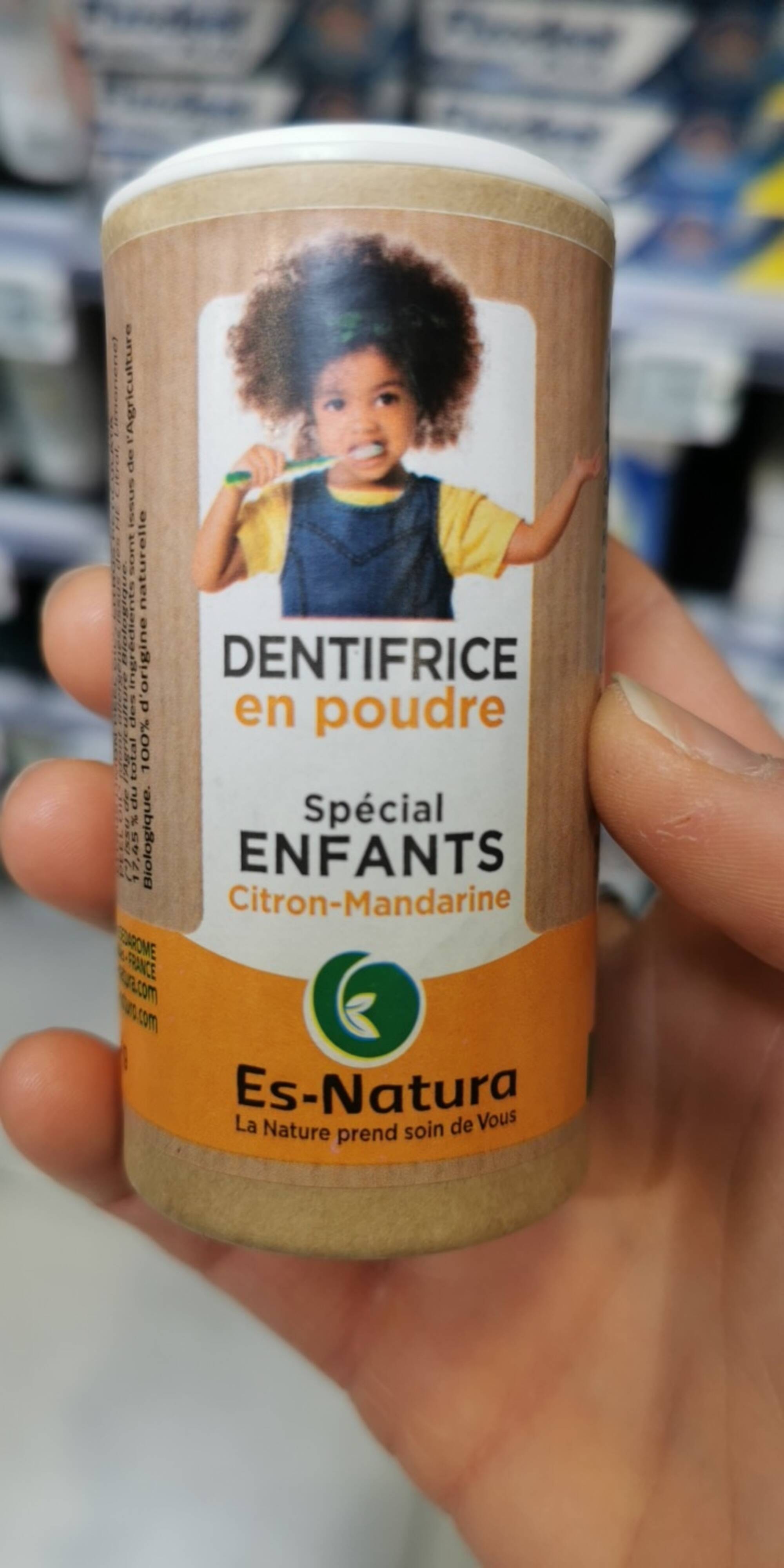 ES-NATURA - Spécial enfants - Dentifrice en poudre citron mandarine