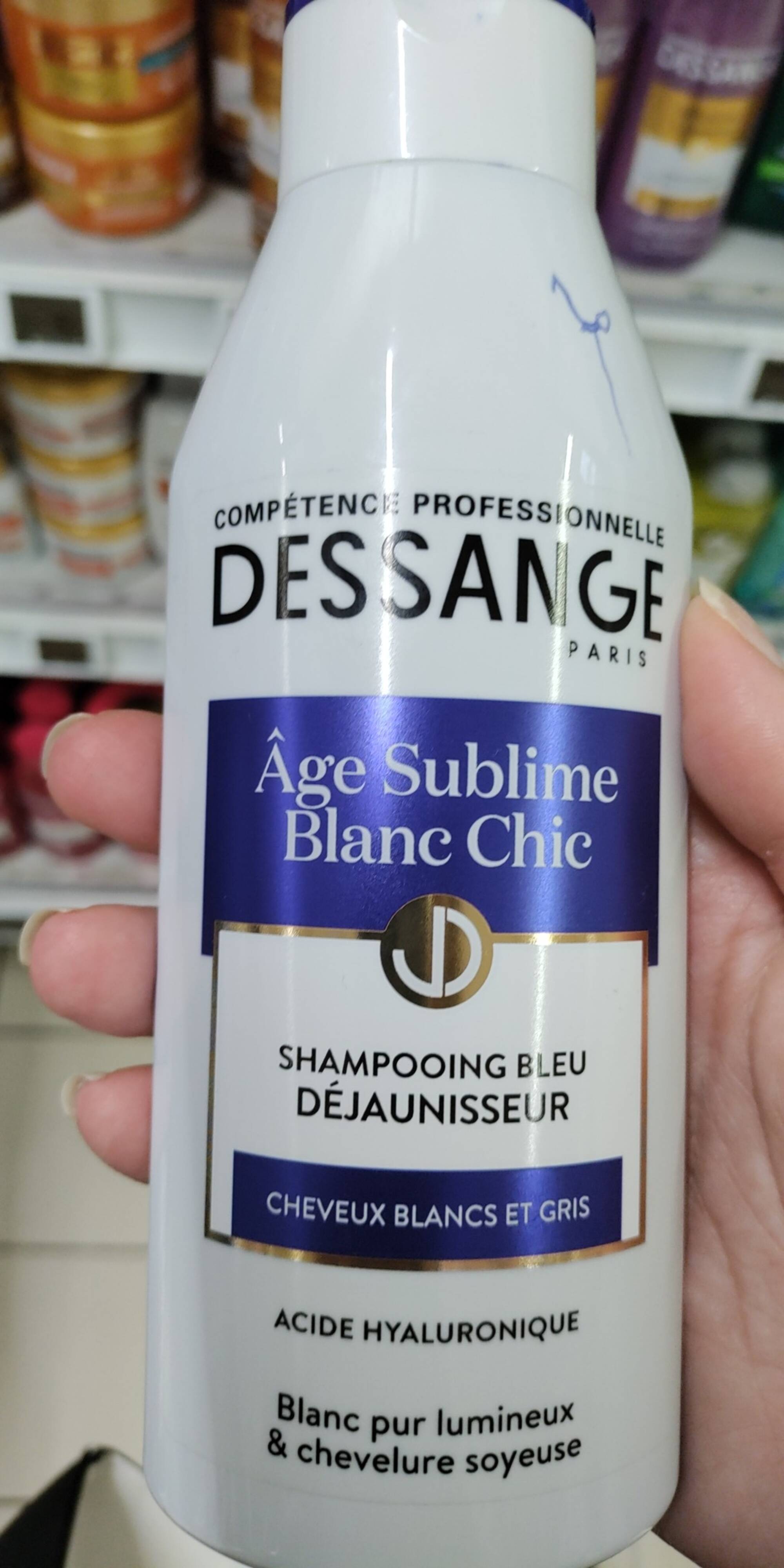 DESSANGE - Âge sublime blanc chic - Shampooing bleu déjaunisseur