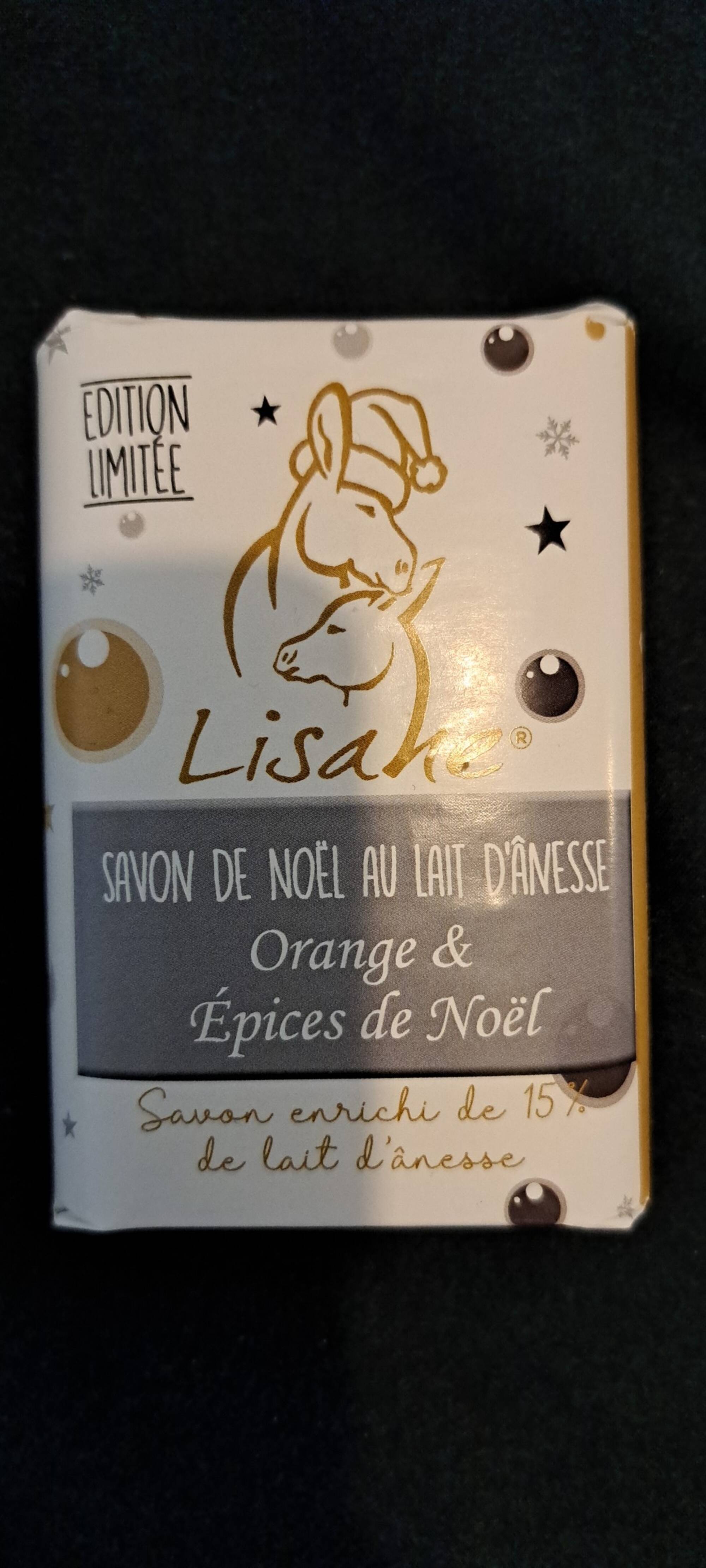 LISANE - Orange & épices de Noël - Savon de noël au lait d'ânesse