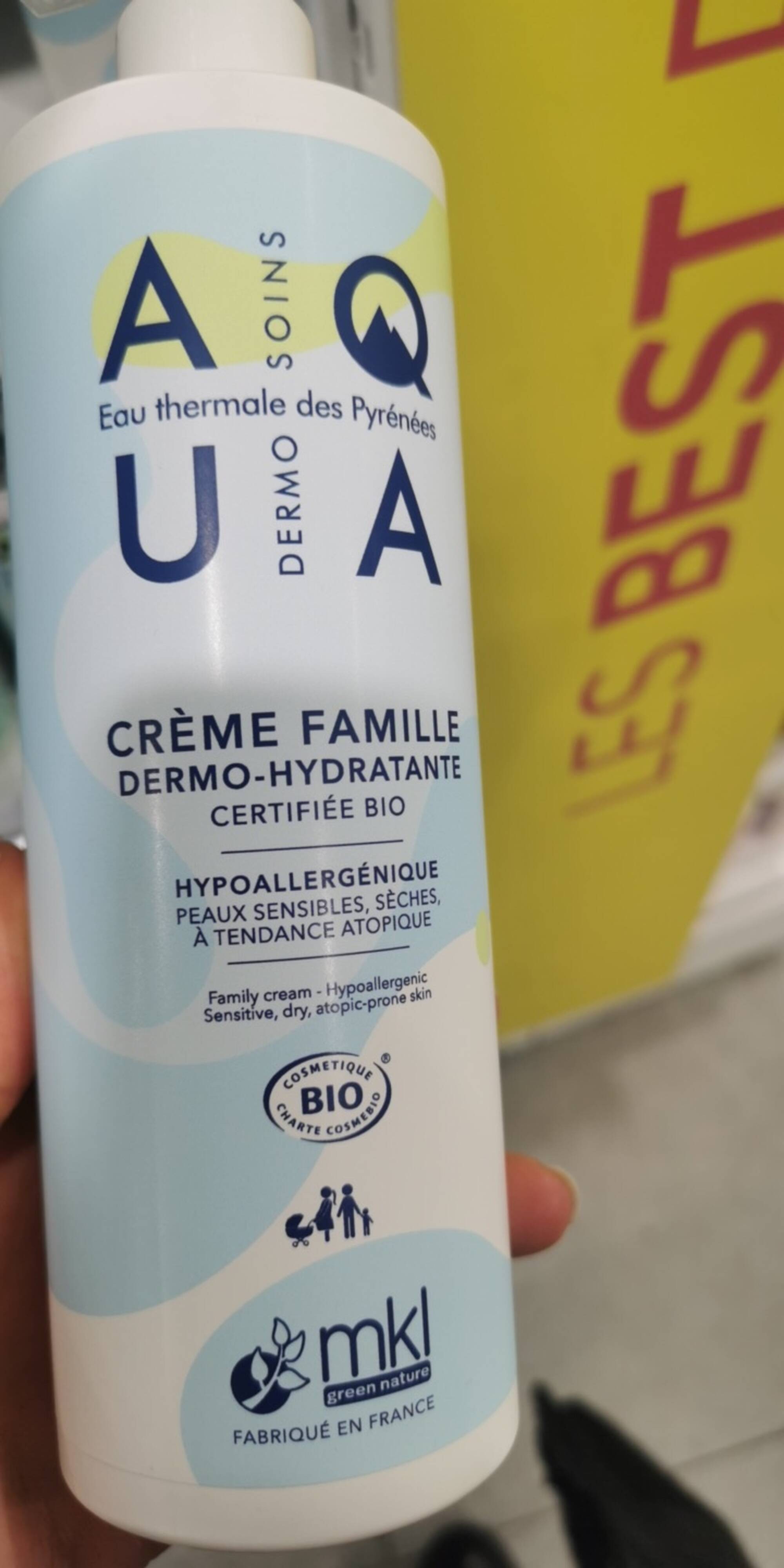 MKL GREEN NATURE - Aqua dermo soins - Crème famille dermo-hydratante