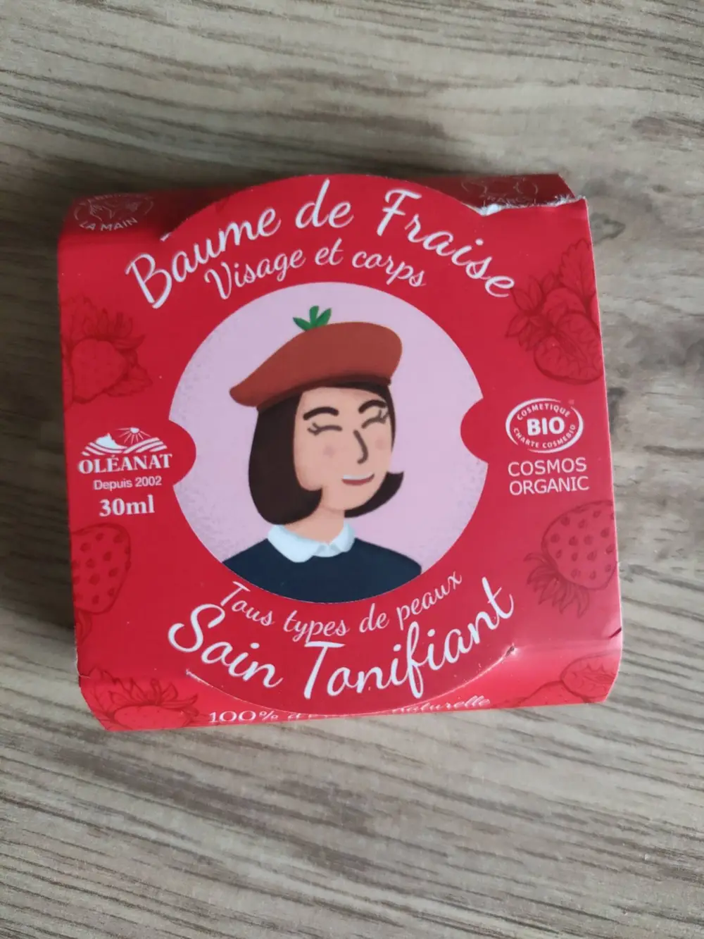 OLÉANAT - Soin Tonifiant - Baume de fraise 
