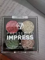 W7 - Pressed to impress - Palette à paillettes pour le visage