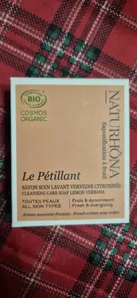 NATURHÔNA - Le Pétillant - Savon soin lavant verveine citronnnée