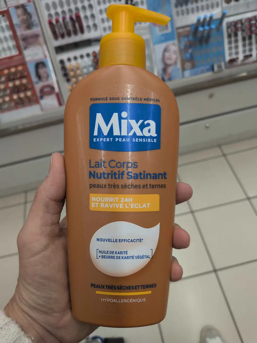 MIXA - Lait corps nutritif satinant