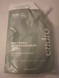 ENDRO - Dentifrice actif blancheur goût menthe glaciale