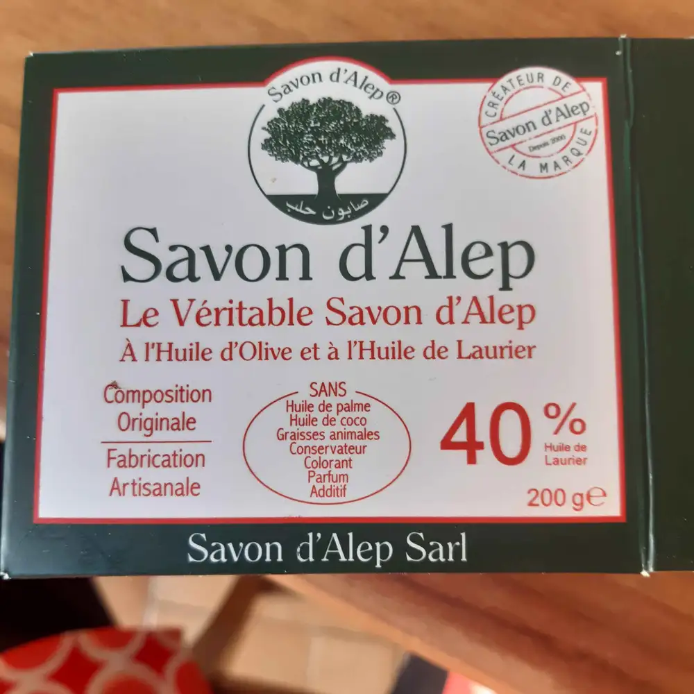 SAVON D'ALEP - Le véritable savon d'Alep à l'huile d'olive et à l'huile de laurier