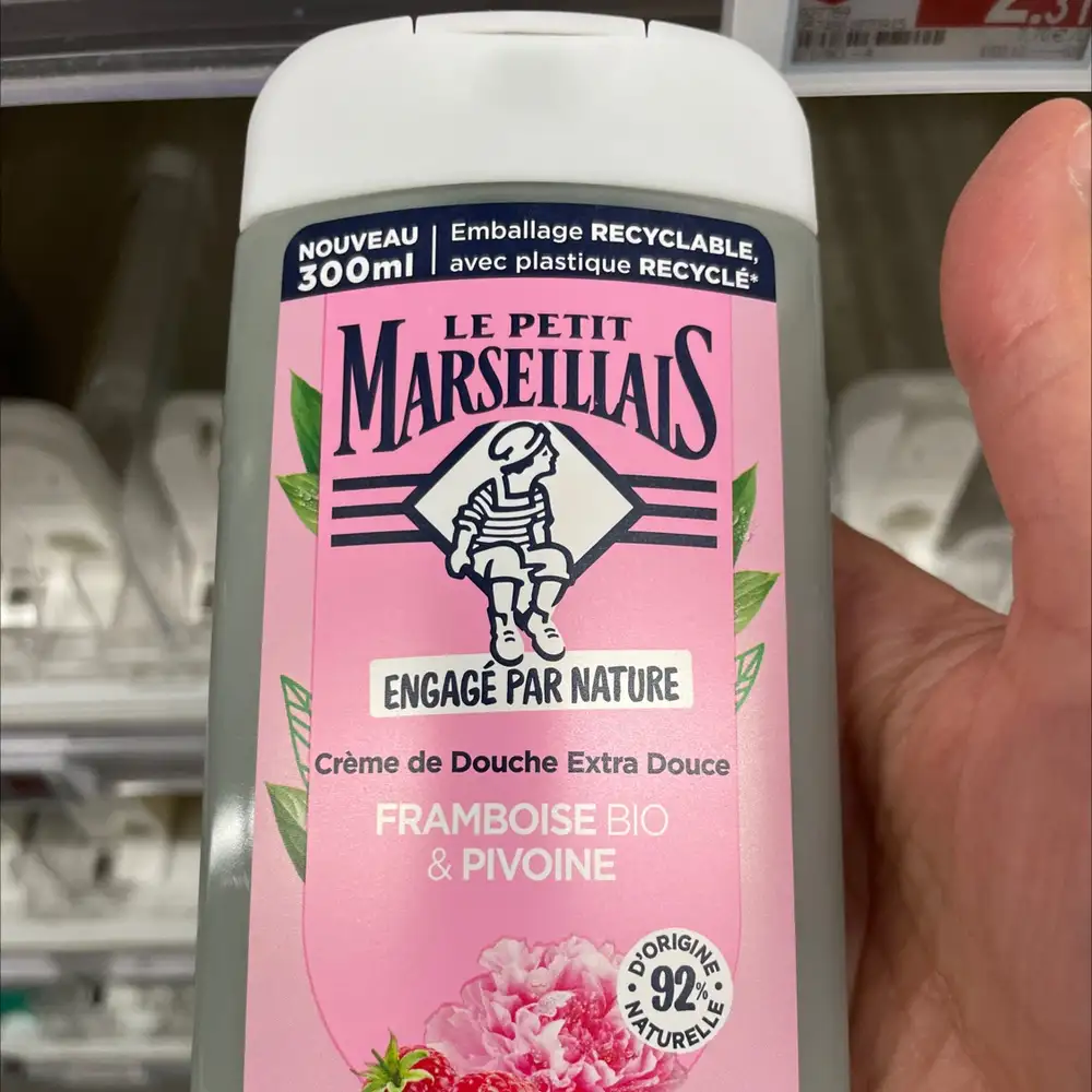 LE PETIT MARSEILLAIS - Crème de douche extra douce framboise bio & pivoine