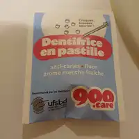 900.CARE - Dentifrice en pastille