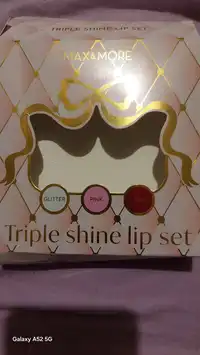 MAX & MORE - Triple shine lip set