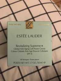 ESTEE LAUDER - Revitalizing supreme + - Crème globale anti-âge pouvoir cellulaire SPF 15