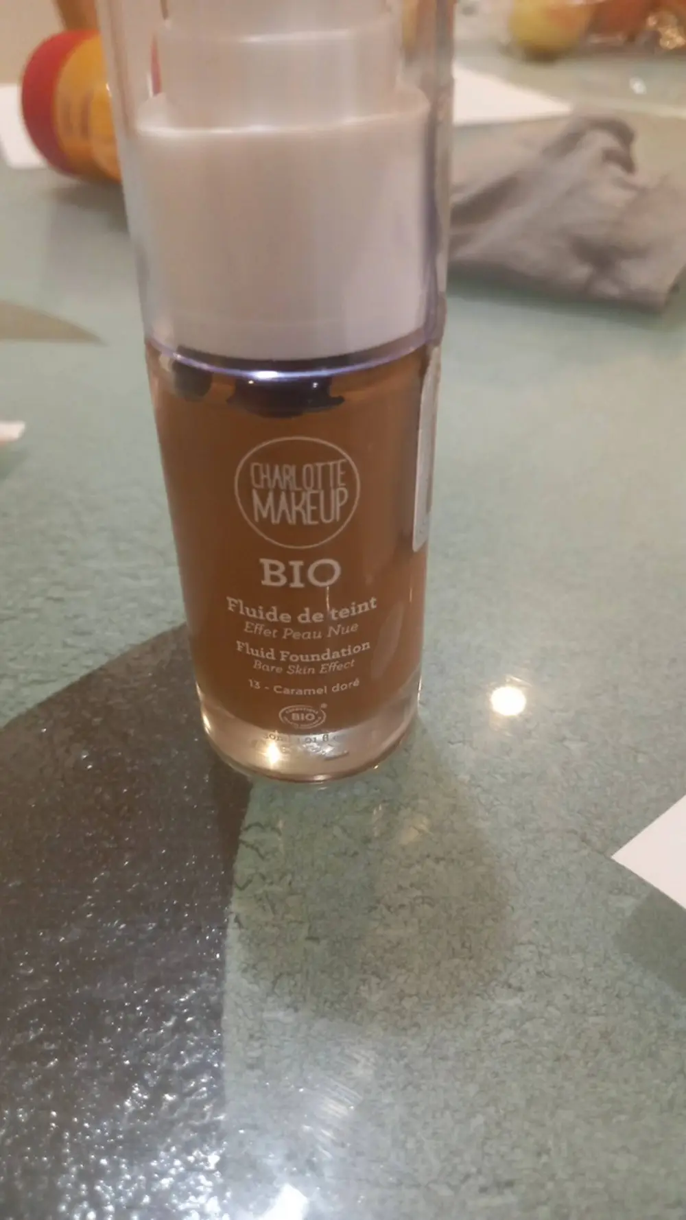 CHARLOTTE MAKEUP - Bio - Fluide de teint 13 caramel doré