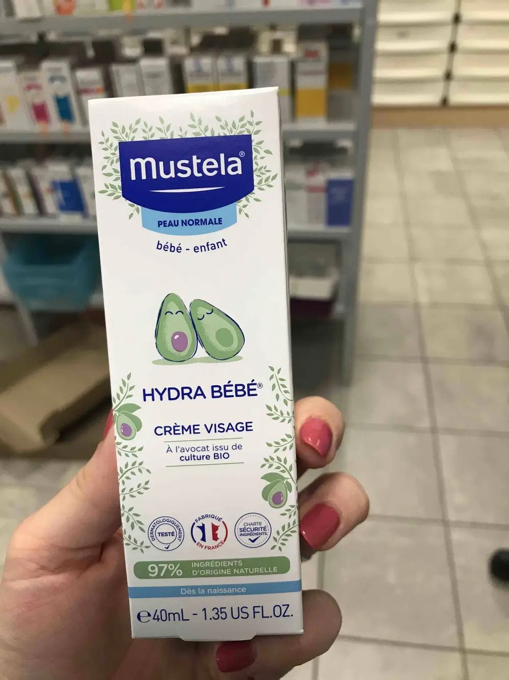 MUSTELA - Hydra bébé - Crème visage