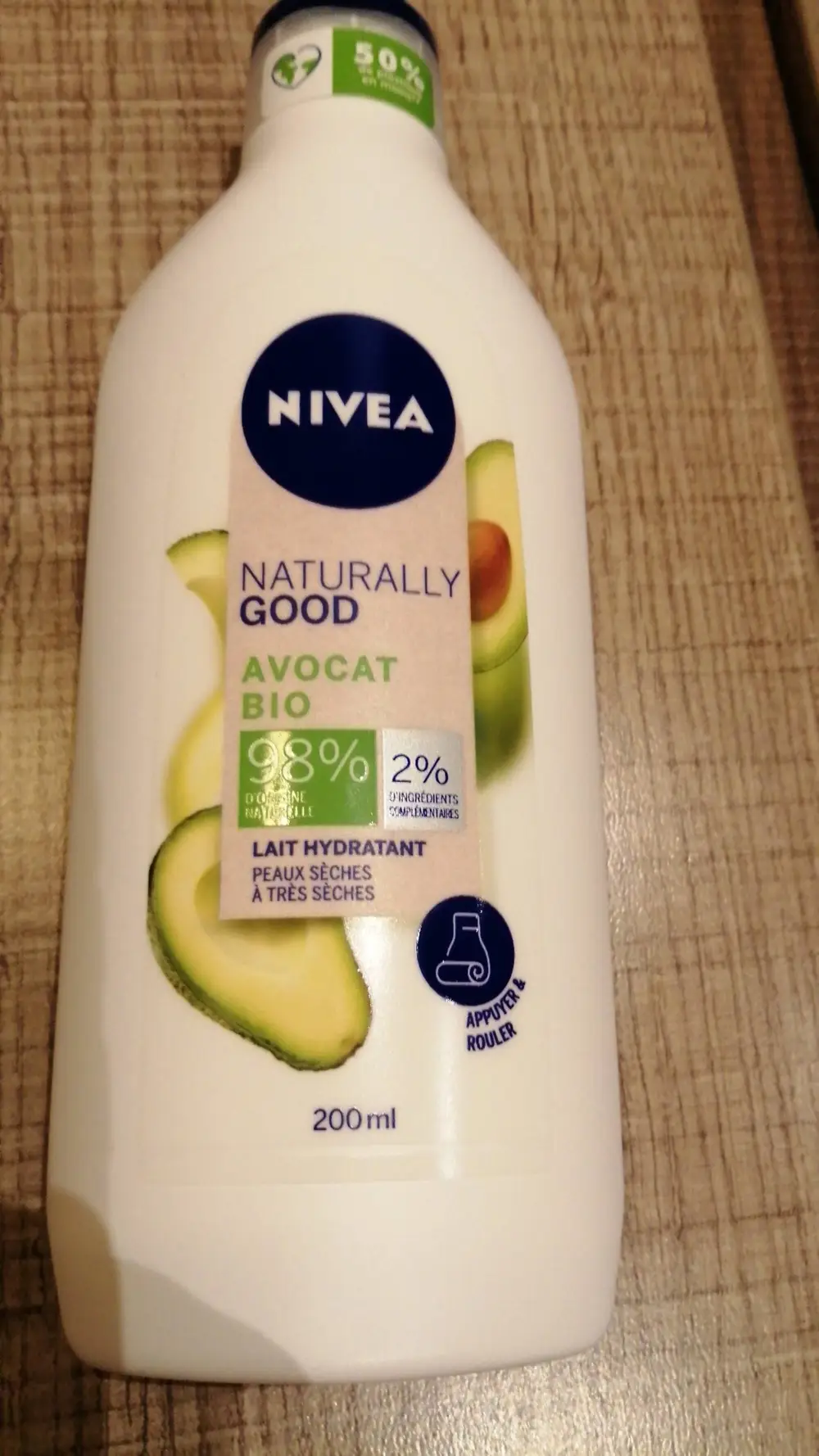 NIVEA - Naturally good - Lait hydratant avocat bio