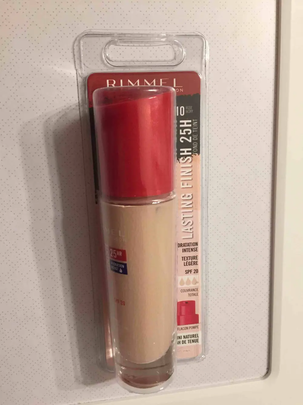 RIMMEL - Lasting finish 25h - Fond de teint 10 Rose ivory