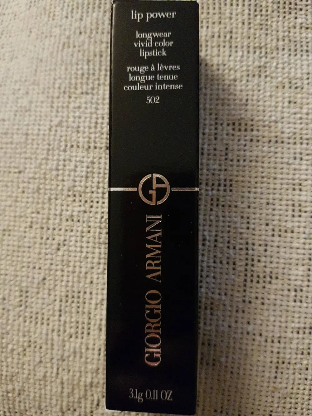 GIORGIO ARMANI - Lip power - Rouge à lèvres 502