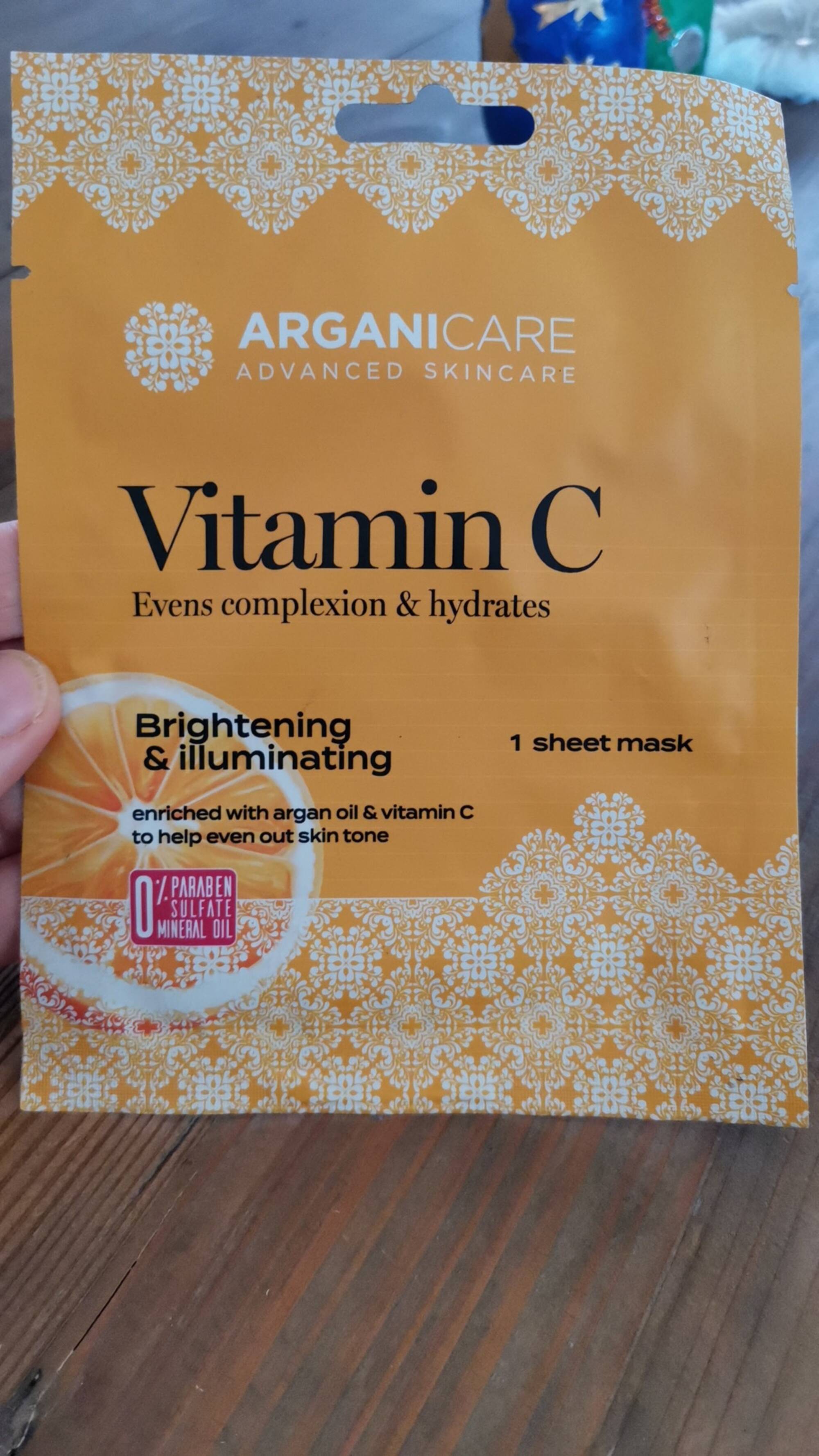 ARGANICARE - Vitamin C - Brightening & illuminating mask