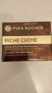 YVES ROCHER - Riche crème - Crème anti-rides bienfaisante jour 