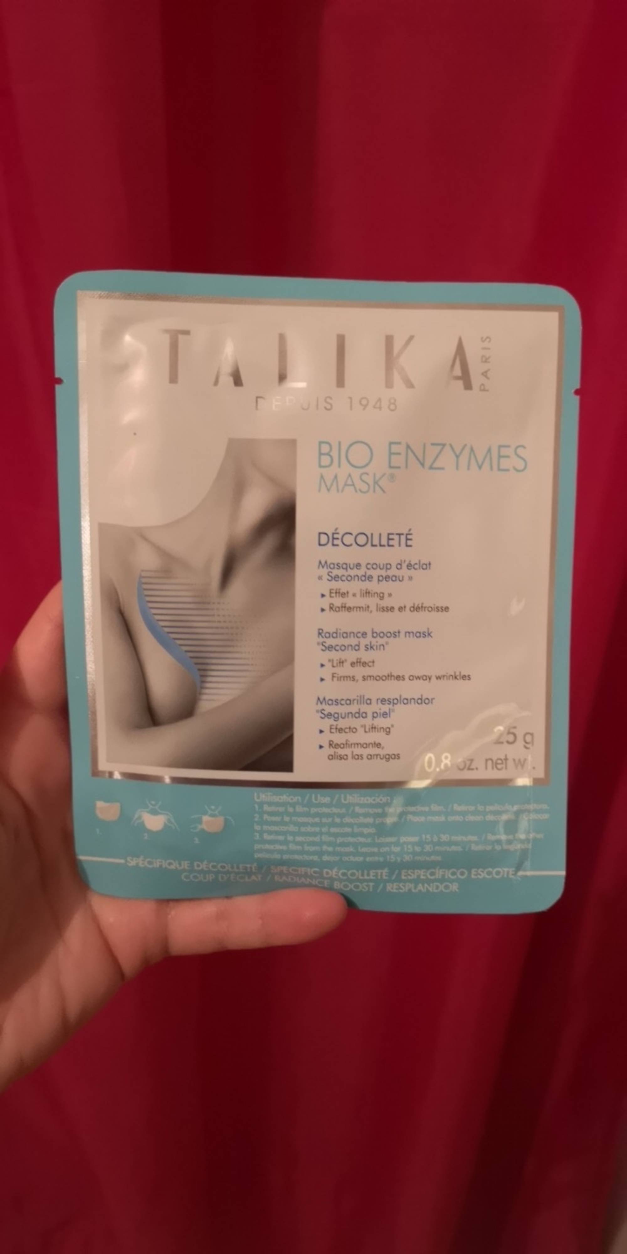 TALIKA - Bio enzymes - Mask décolleté