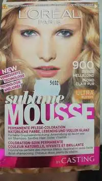 L'ORÉAL PARIS - Sublime mousse - Coloration-soin permanente 900 blond clair pur