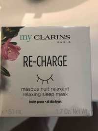 MY CLARINS - Re-charge - Masque nuit relaxant