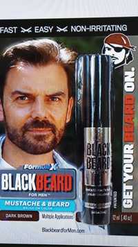 BLACKBEARD - Formula X - Mustache & beard brush on color