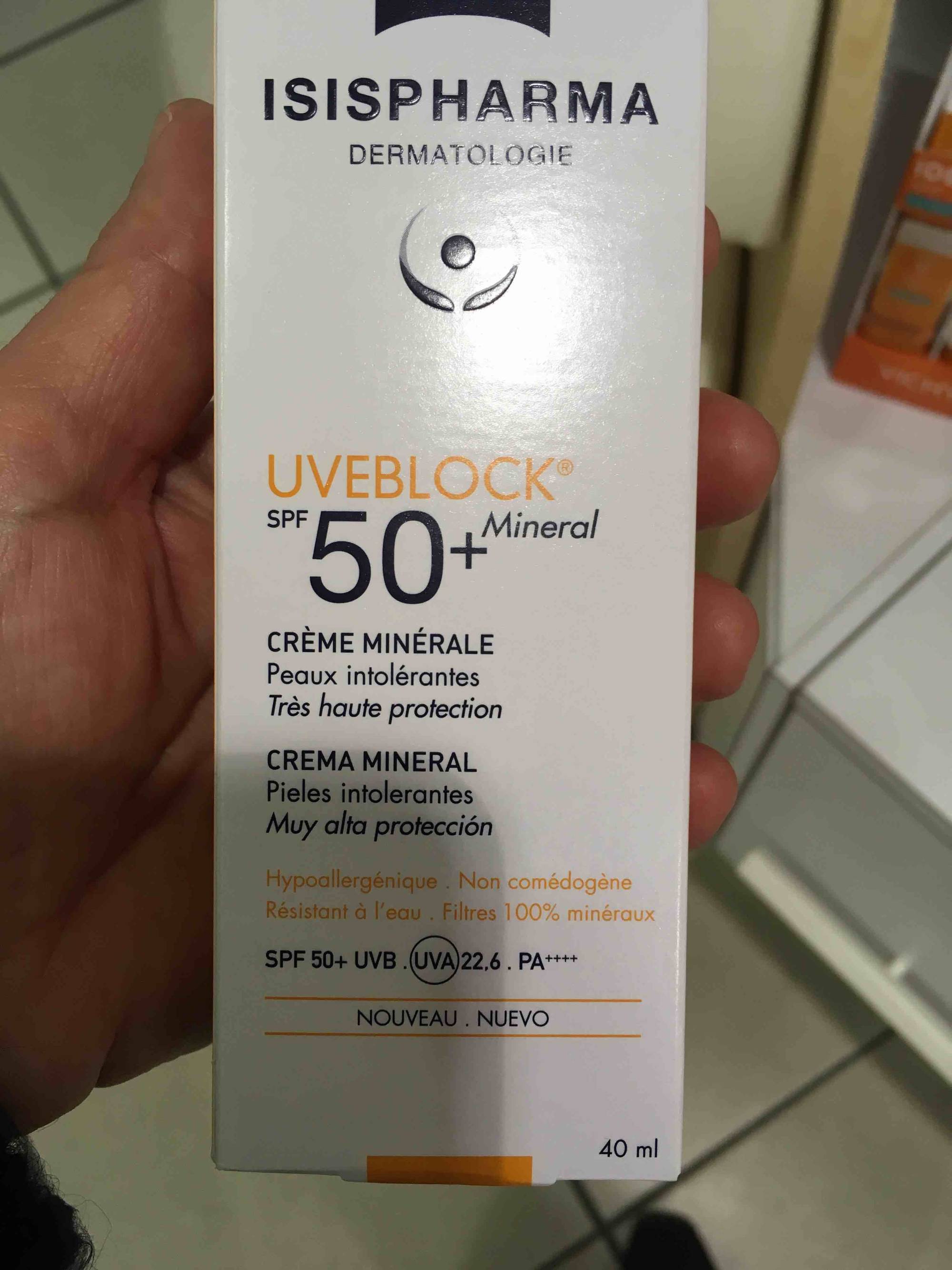ISIS PHARMA - Uveblock SPF 50+ - Crème minérale