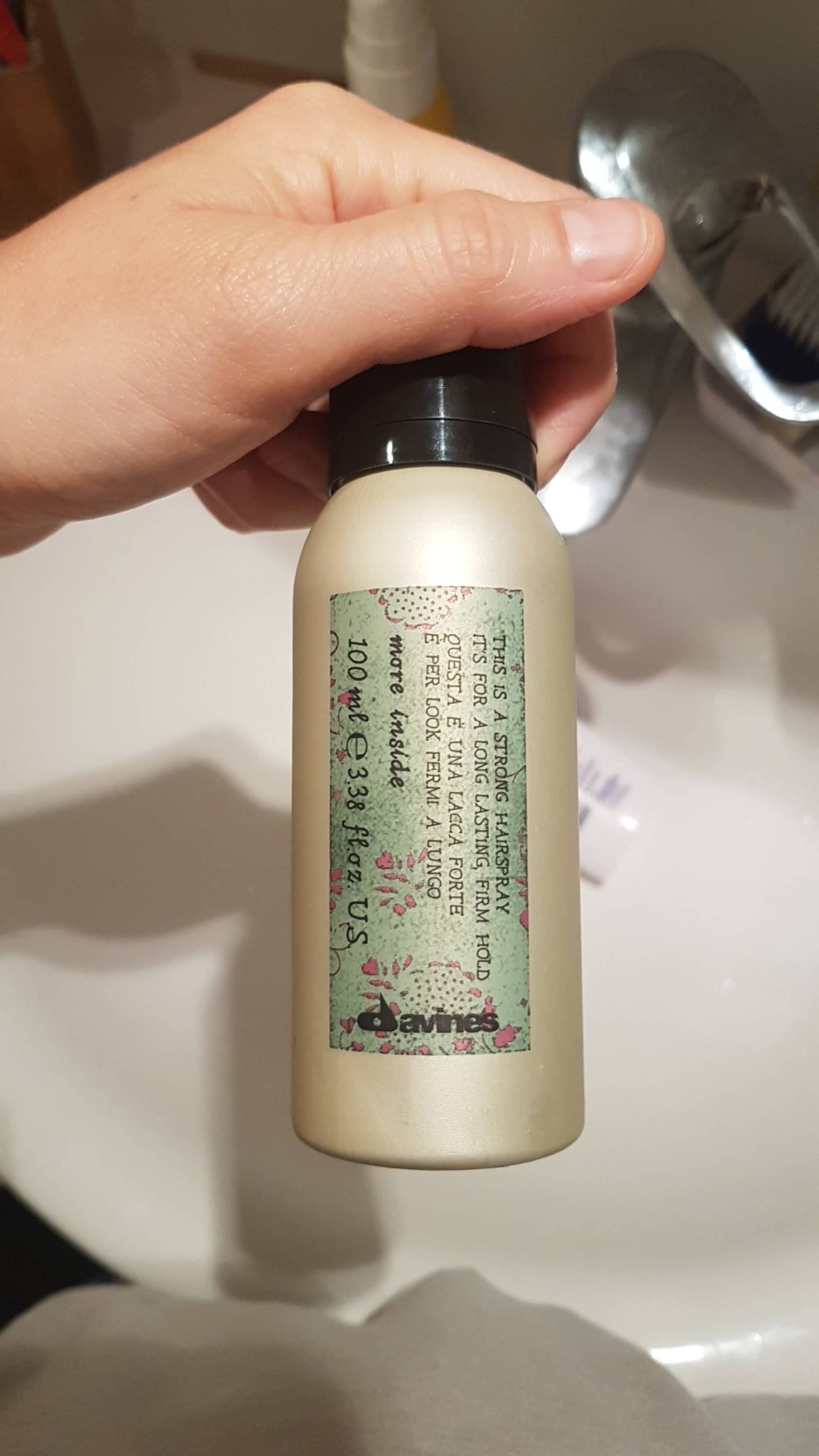 DAVINES - More inside - This is a strong hairspray
