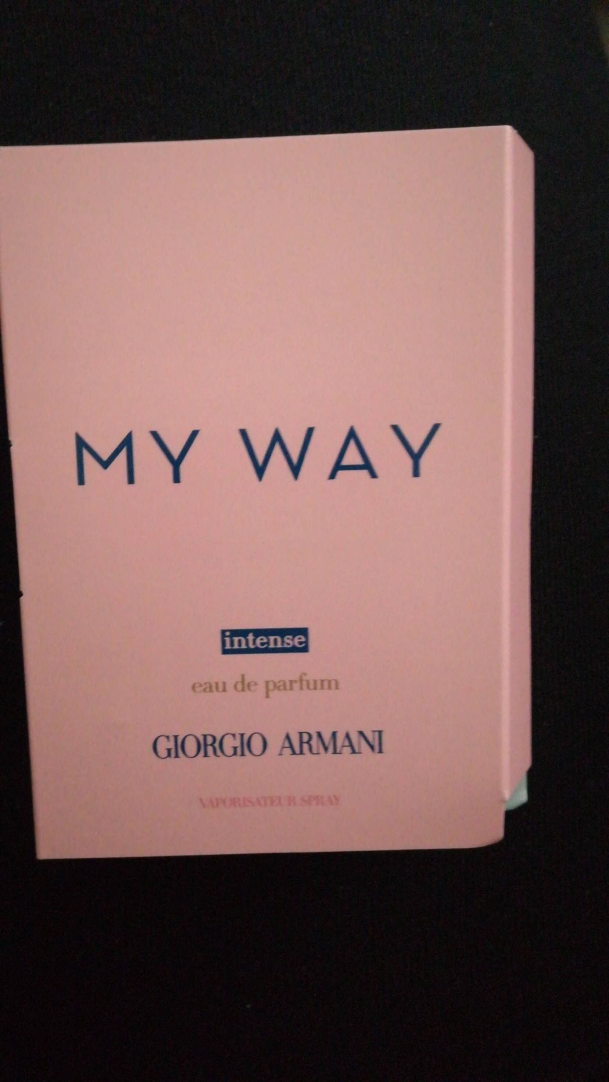 GIORGIO ARMANI - My way - Eau de parfum intense