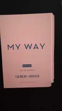 GIORGIO ARMANI - My way - Eau de parfum intense