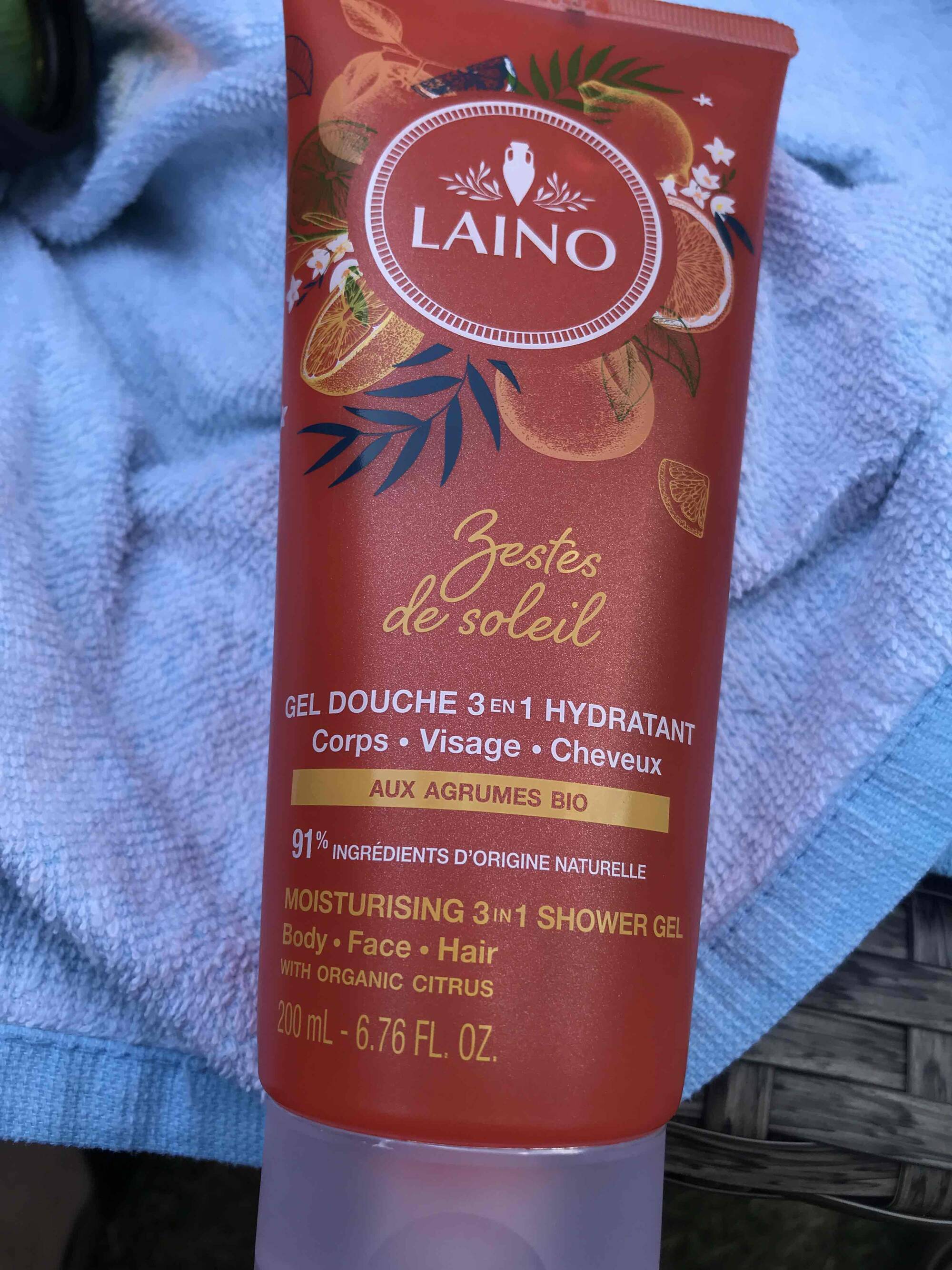 LAINO - Zeste de soleil - Gel douche 3 en 1 hydratant 