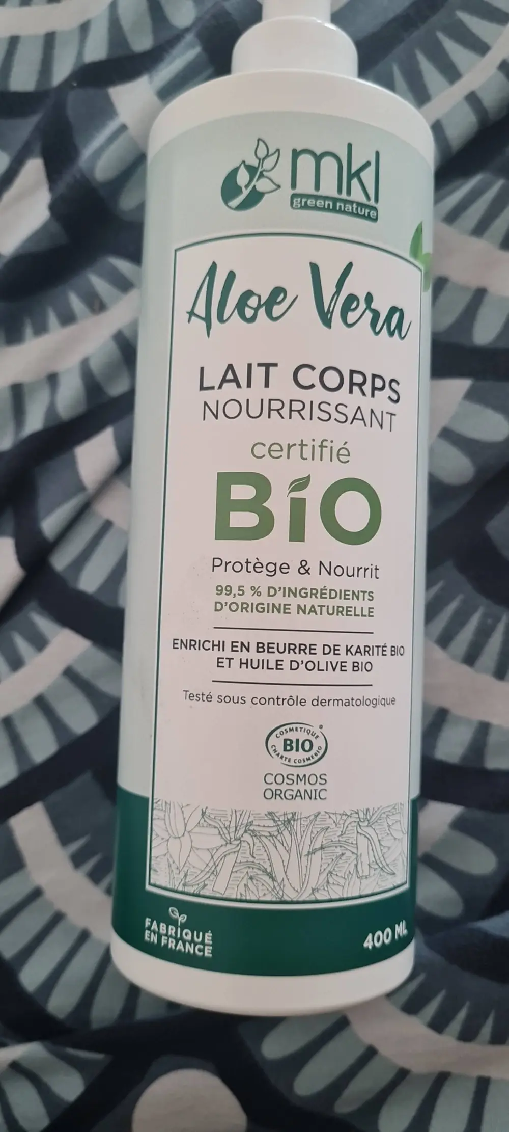 MKL GREEN NATURE - Aloe vera - Lait corps nourrissant bio