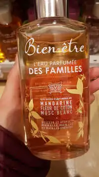 BIEN-ÊTRE - L'eau parfumée des familles , Mandarine fleur de coton -