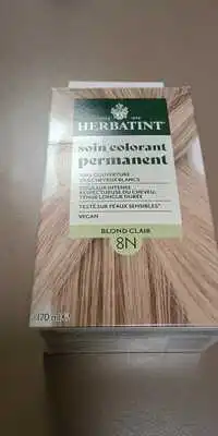 HERBATINT - Soin colorant permanent blond clair 8N