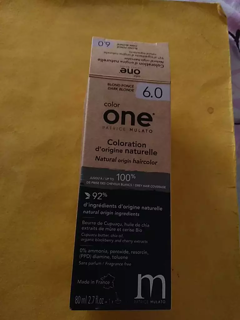PATRICE MULATO - Color one - Coloration d'origine naturelle 6.0 blond foncé