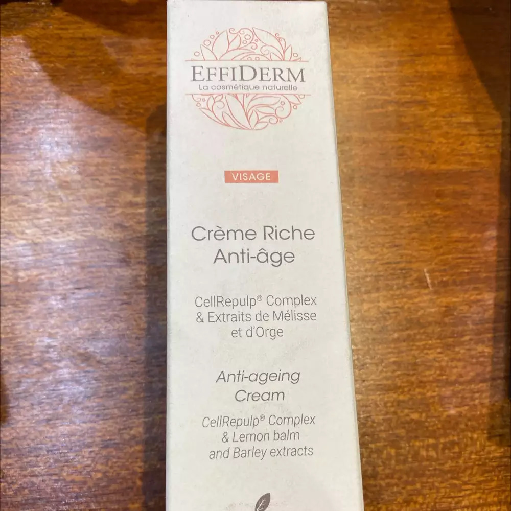EFFIDERM - Crème riche anti-âge 