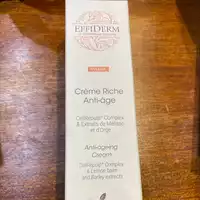 EFFIDERM - Crème riche anti-âge 