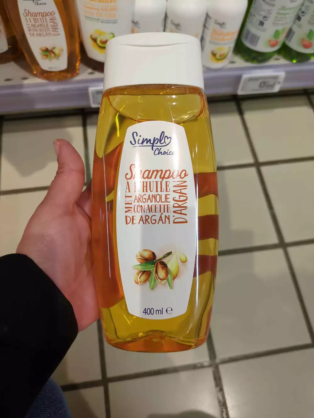 SIMPLY CHOICE - Shampoo à l'huile d'argan 