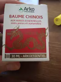 ARKOPHARMA - Baume chinois aux huiles essentielles