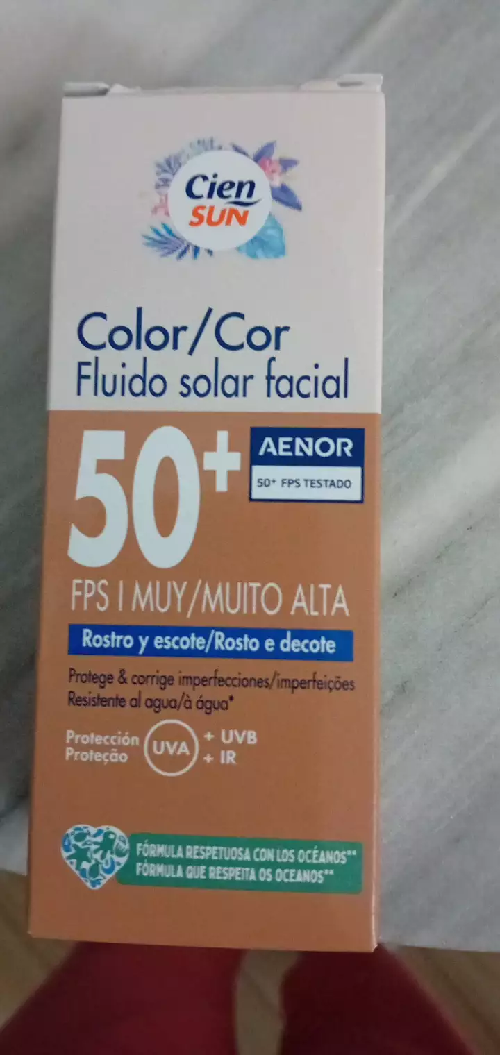 CIEN SUN - Color fluido solar facial fps50+