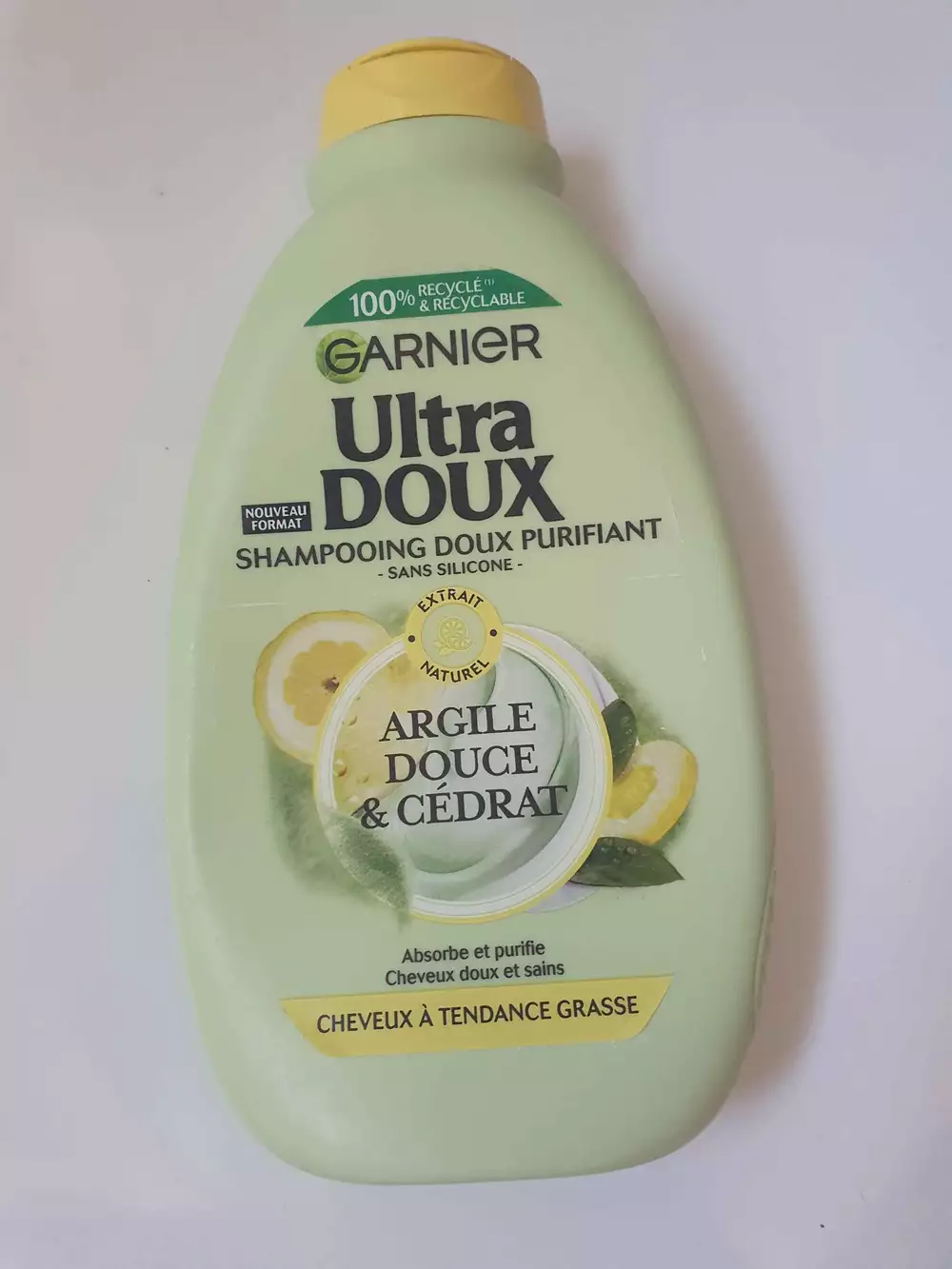 GARNIER - Ultra doux - Shampooing doux purifiant argile douce & cédrat