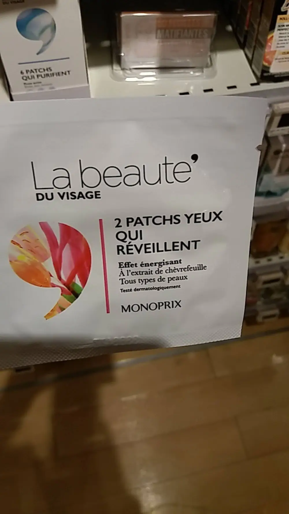 MONOPRIX - 2 Patchs yeux qui réveillent Effet énergisant