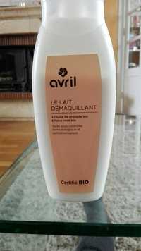 AVRIL - Le lait démaquillant à l'huile de grenade et aloe vera bio