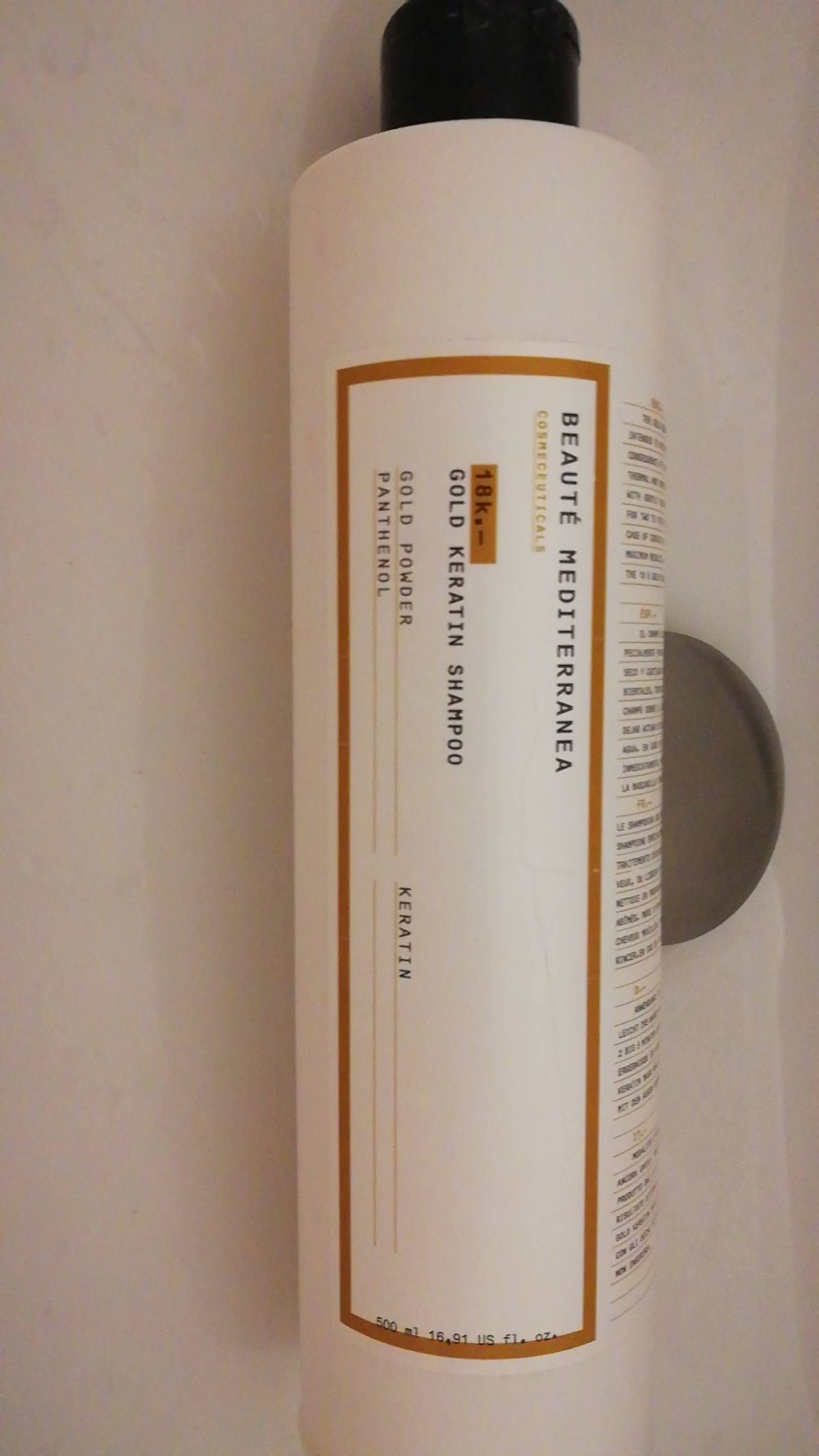 BEAUTÉ MEDITERRANEA - 18k Gold keratin shampoo