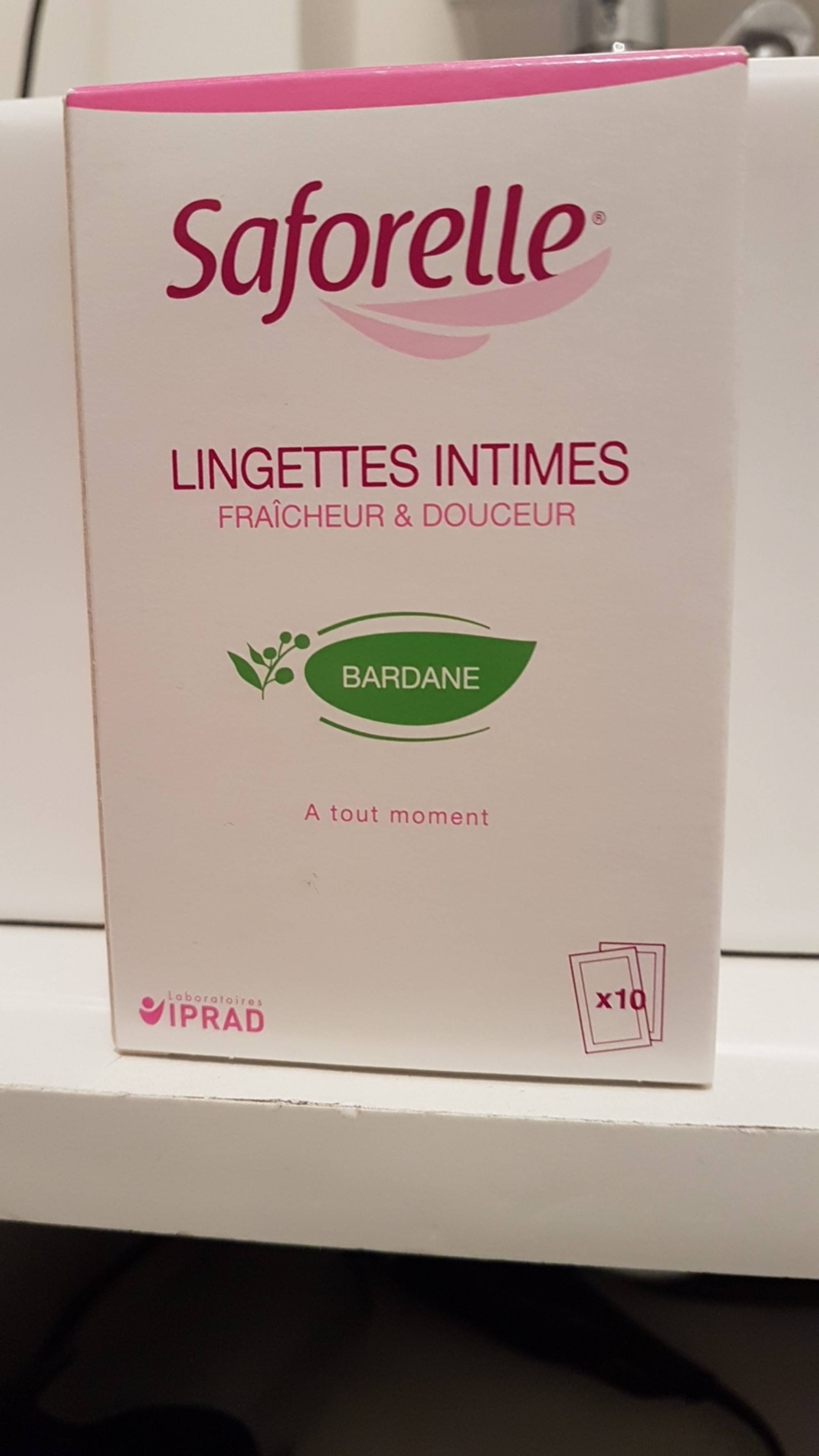 Lingettes hygiène intime douceur et protection