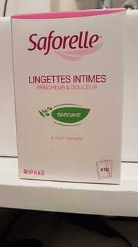 SAFORELLE - Bardane - 10 Lingette intimes fraîcheur & douceur 
