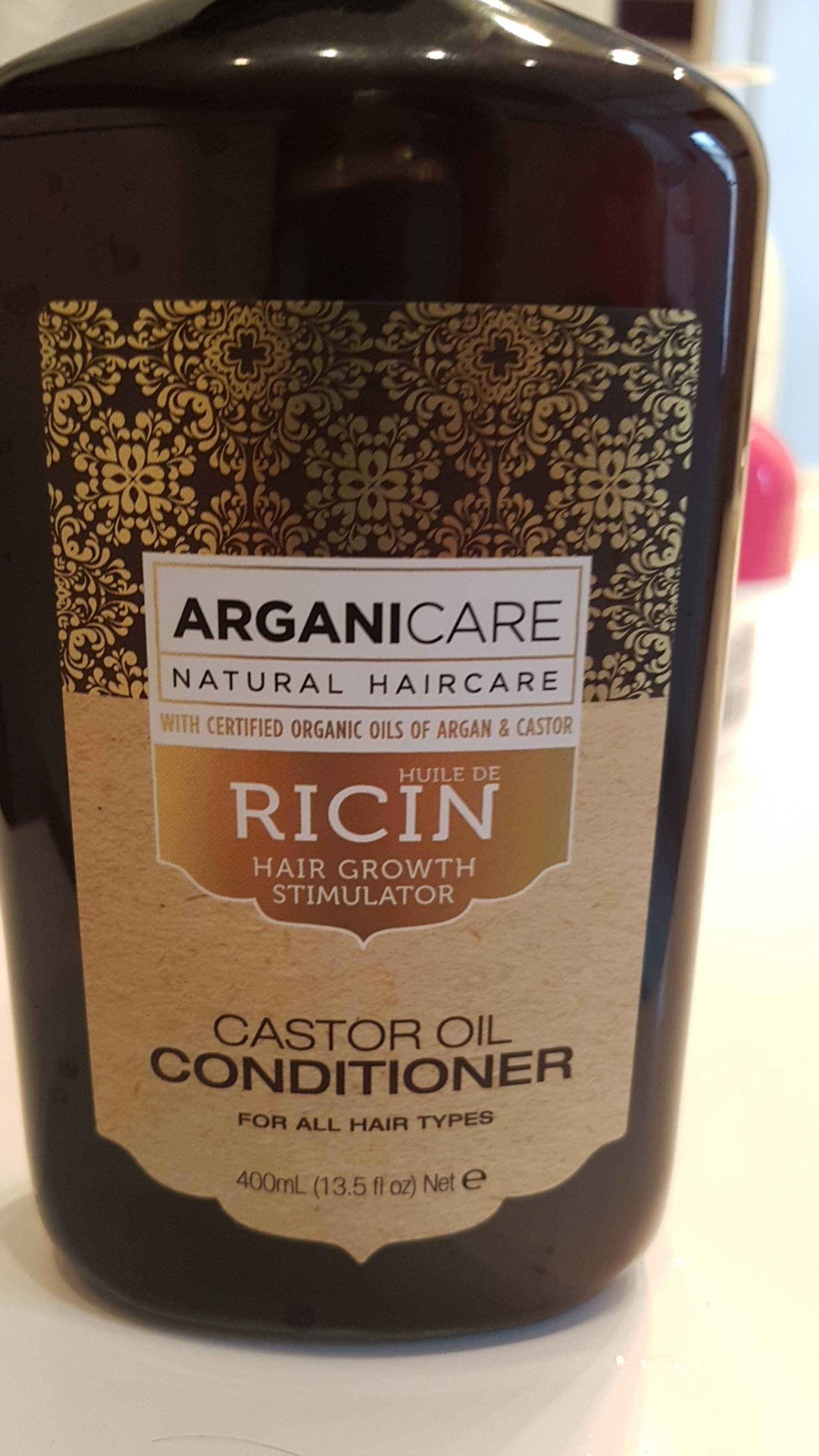 ARGANICARE - Huile de Ricin - Hair growth stimulator - Castor oil conditioner