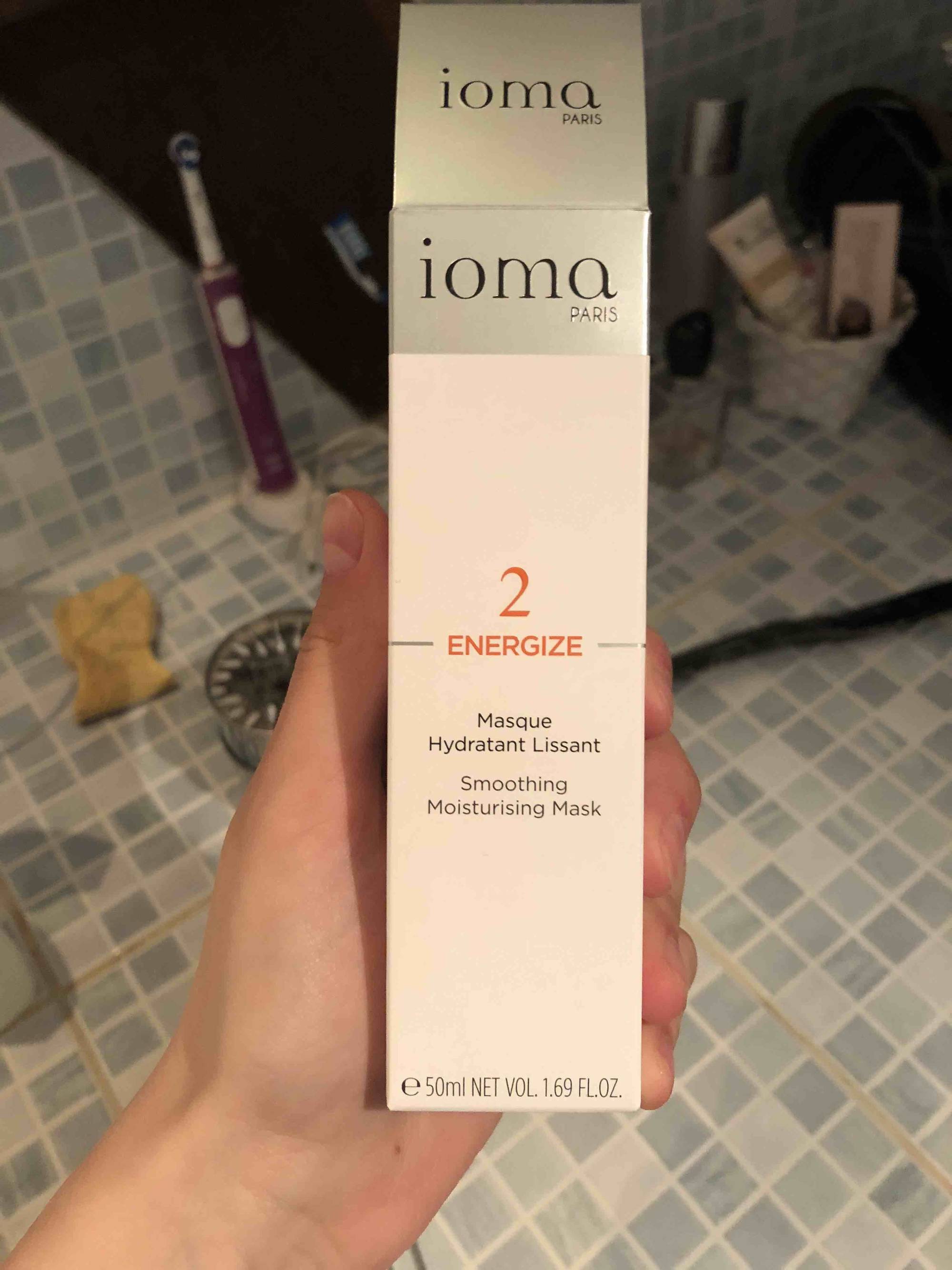 IOMA - 2 Energize - Masque hydratant lissant